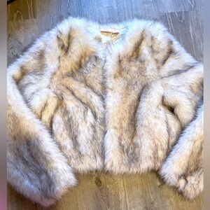 NWT beautiful Camila Coelho faux fur coat